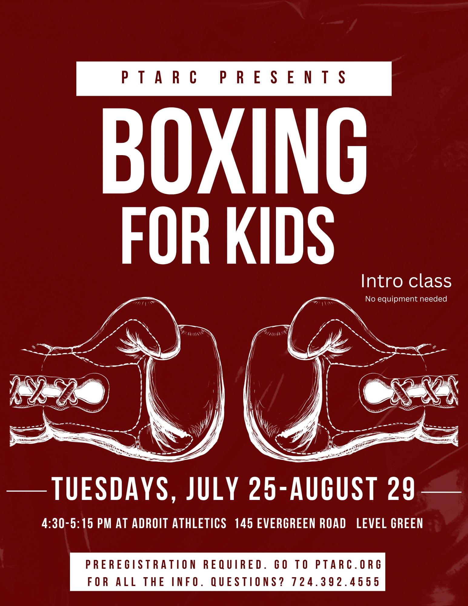 Boxing for Kids Flyer